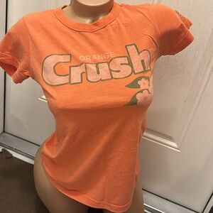 Y2K junk food vintage orange crush tshirt tee top size S small